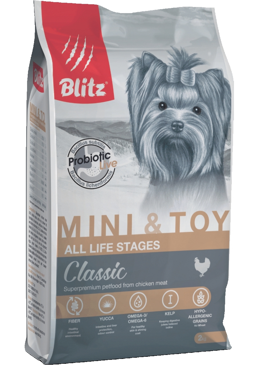 Корм для собак Blitz Adult Dog Mini & Toy Breeds Dry