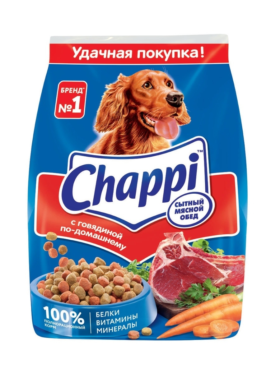 Корм для собак Chappi курица 2.5 кг