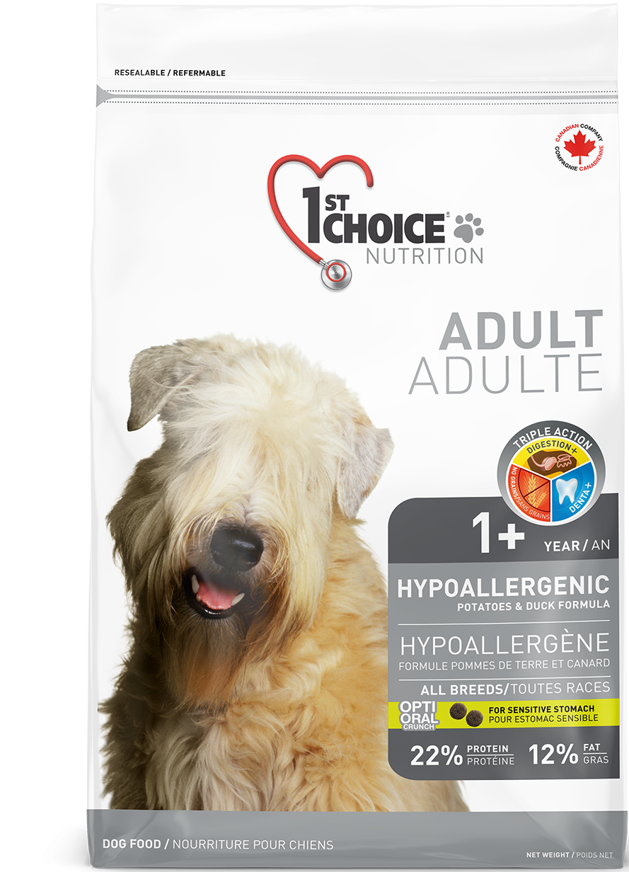1st choice Hypoallergenic для/собак утка картофель 350 г