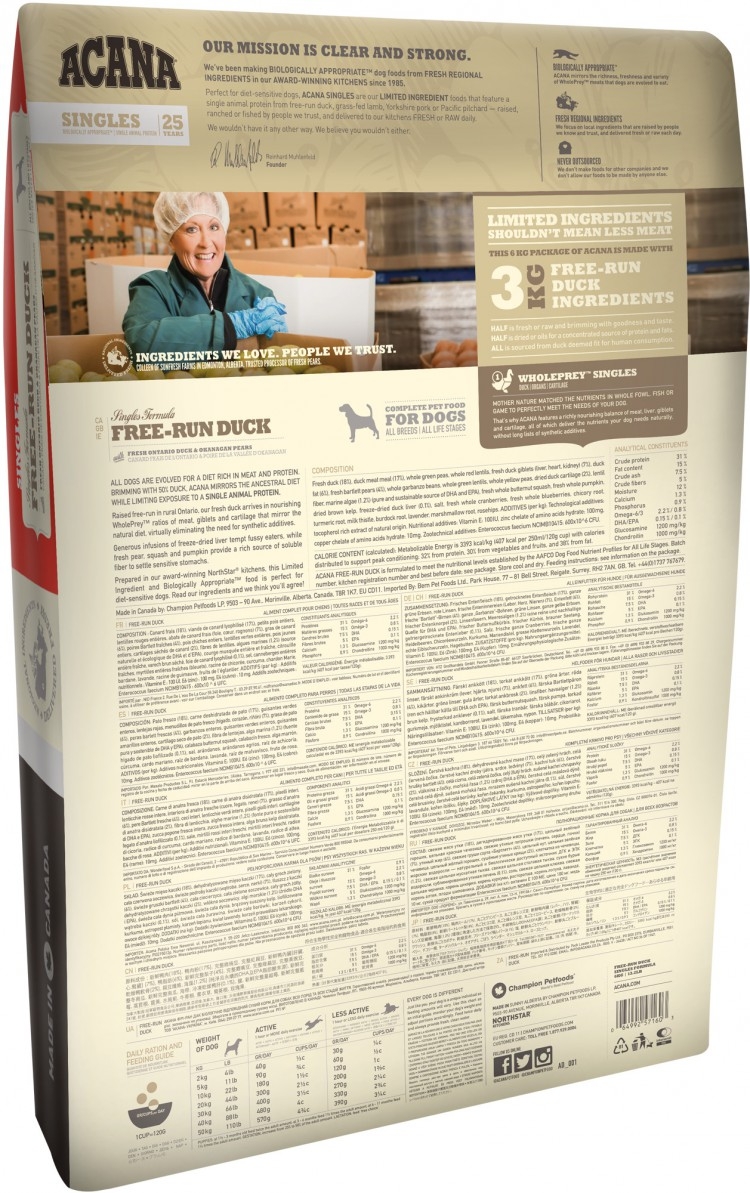 Корм для пожилых собак Acana Heritage 11.4 кг
