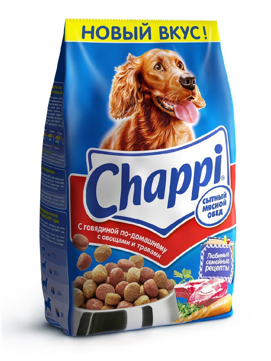Chappi корм сухой для собак мясное изобилие
