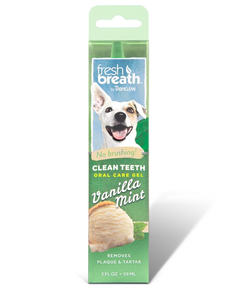 Гель Tropiclean Fresh Breath для чистки зубов с ванилью и мятой для собак 59 мл