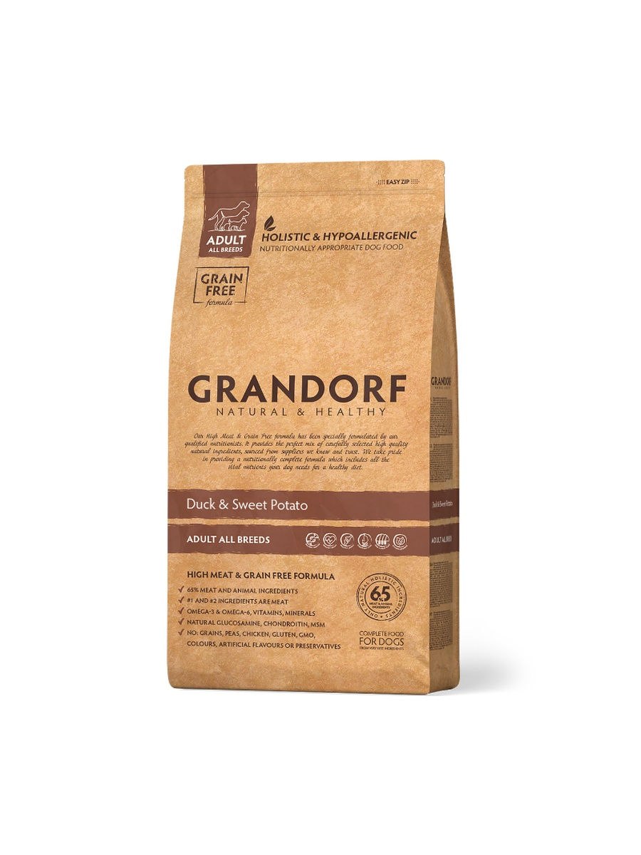 Корм для собак Grandorf (3 кг) ягнёнок с рисом Медиум