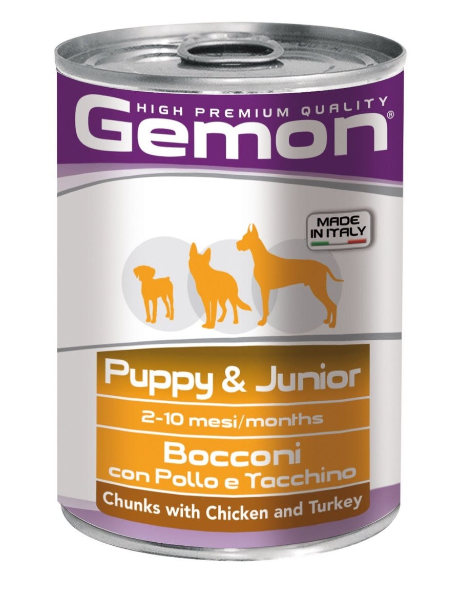 Gemon Dog Medium корм для взрослых собак средних пород тунец с рисом 3 кг