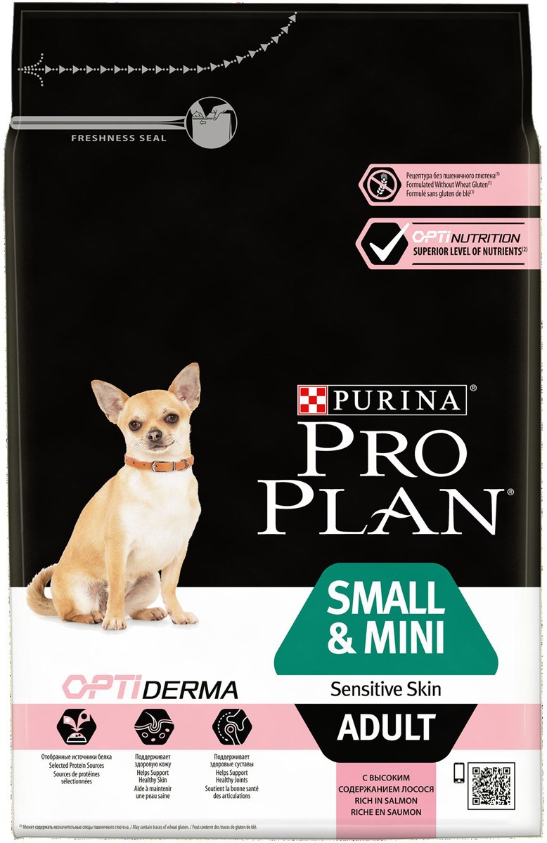 PROPLAN small&Mini OPTIDERMA (лосось-рис)