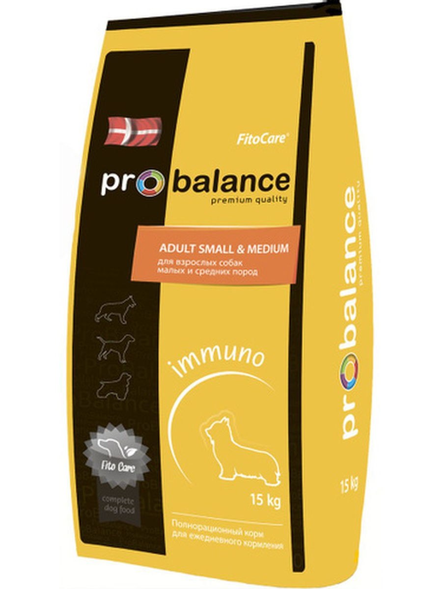 Сухой корм для собак PROBALANCE "Immuno Adult small & Medium