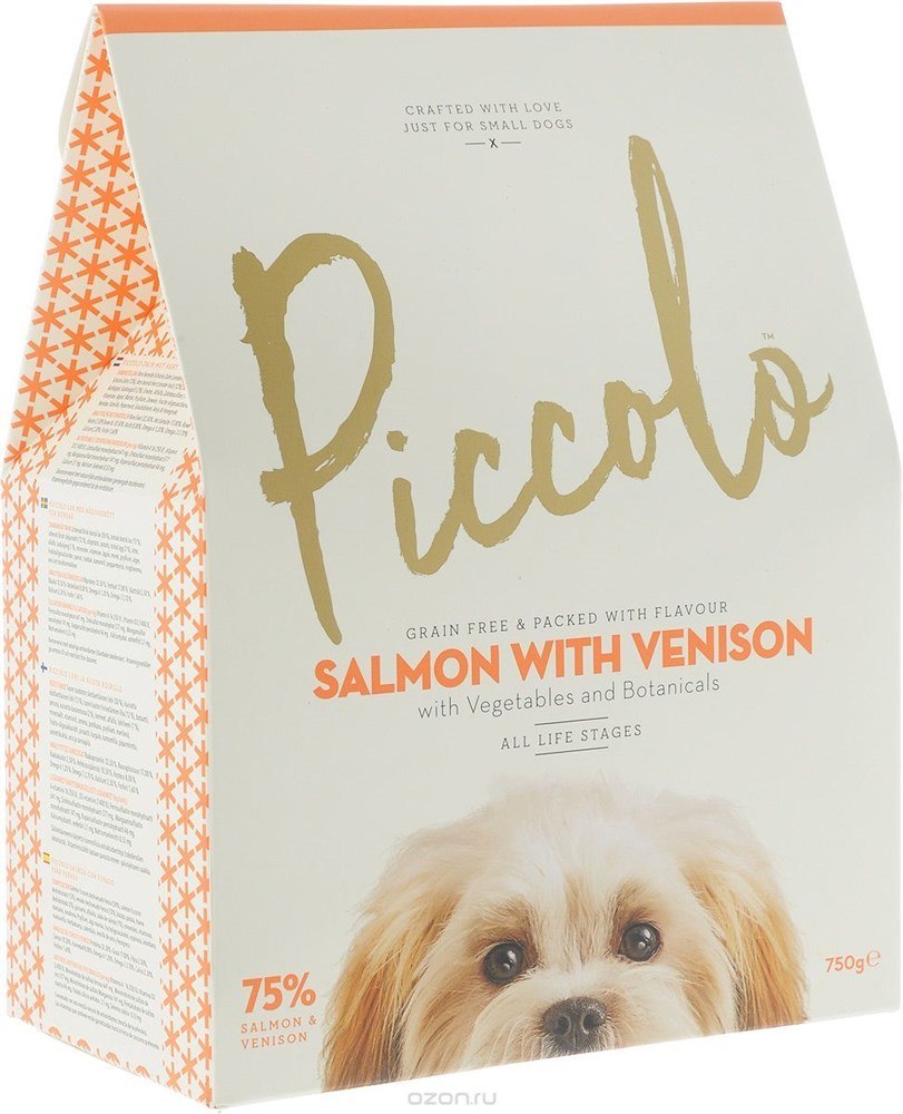 Корм для собак piccolo (0.75 кг) Salmon with Venison
