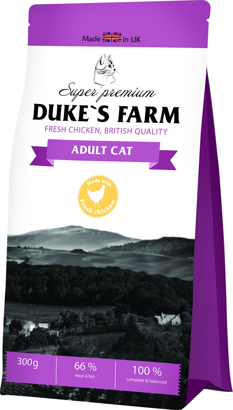 Сухой корм для кошек Duke's Farm 300 г