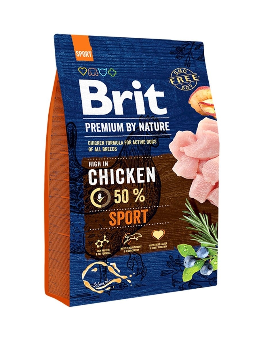 Корм для собак Brit Premium by nature ягненок 3 кг