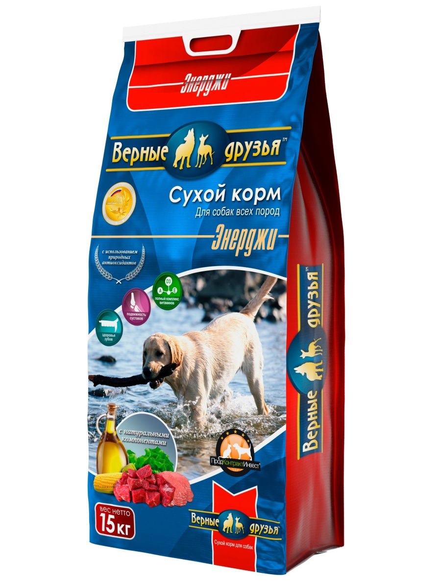 Сухой корм верные друзья 15кг