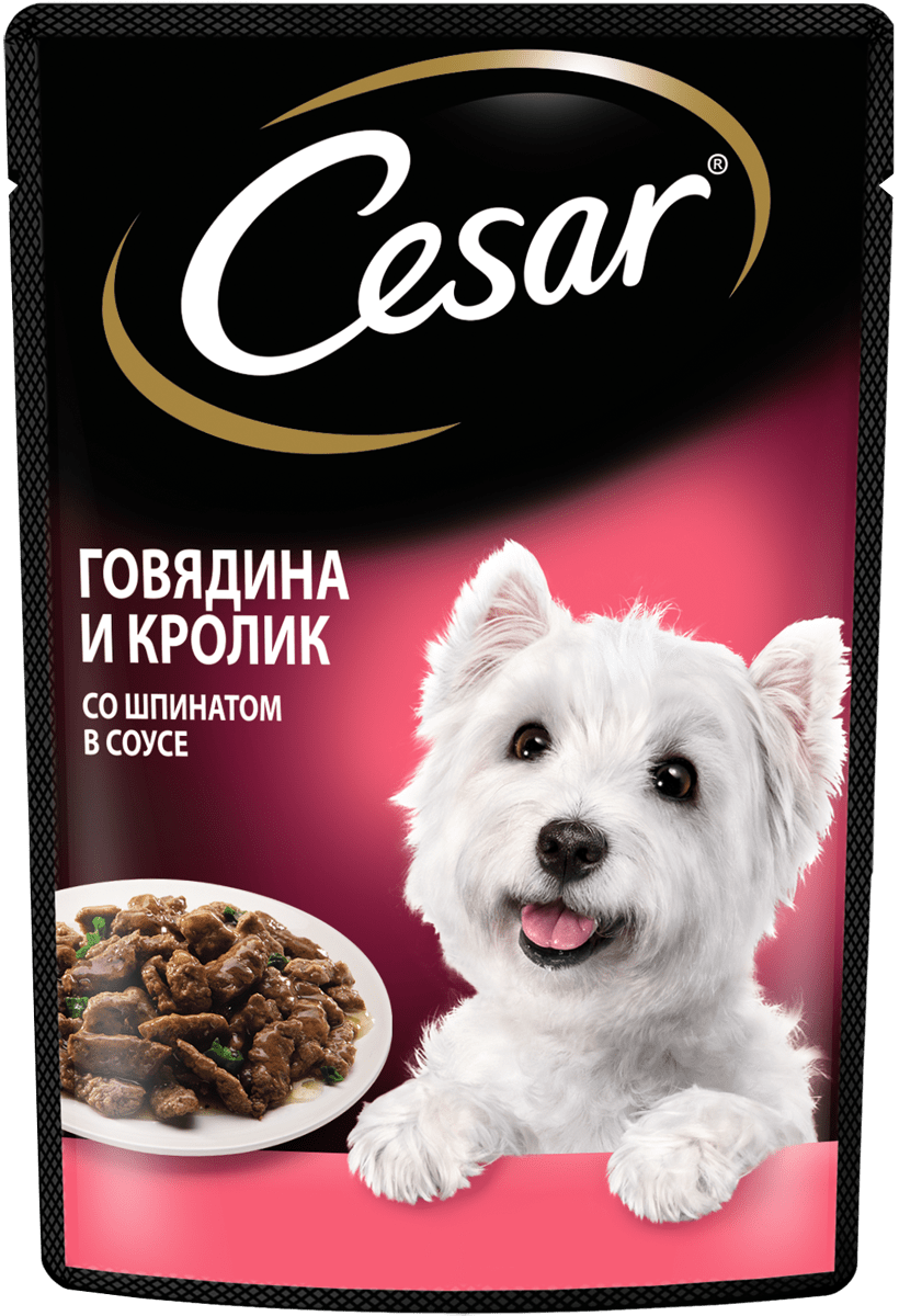 Корм Цезарь говядина/овощи 85г