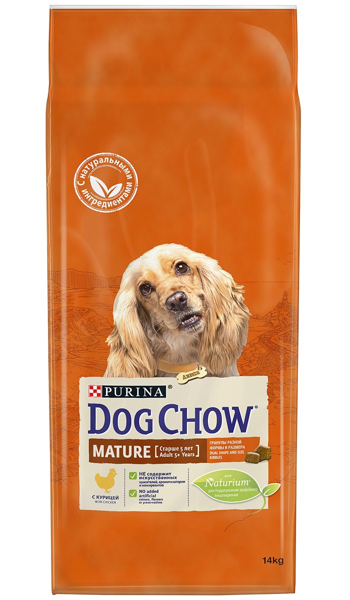 Корм для пожилых собак Dog Chow ягненок 14 кг