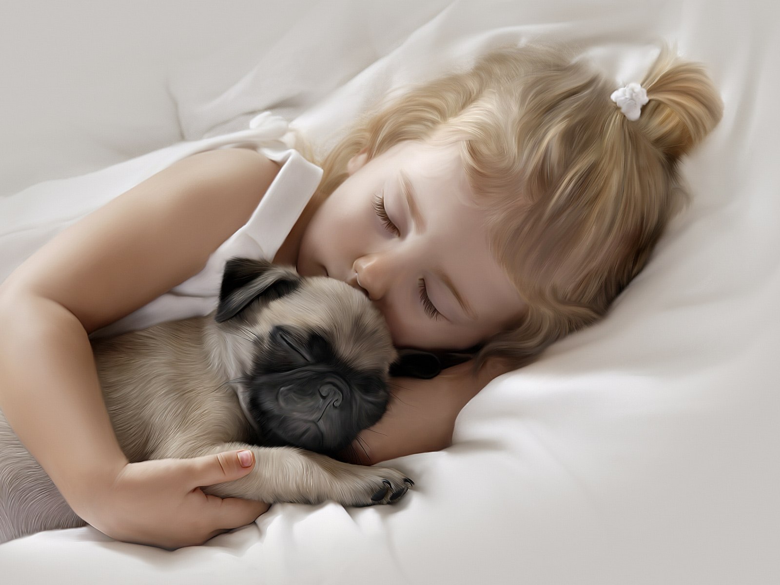 Sleep on dear little child. Для детей. Животные. Спящие собачки. Милые спящие животные.