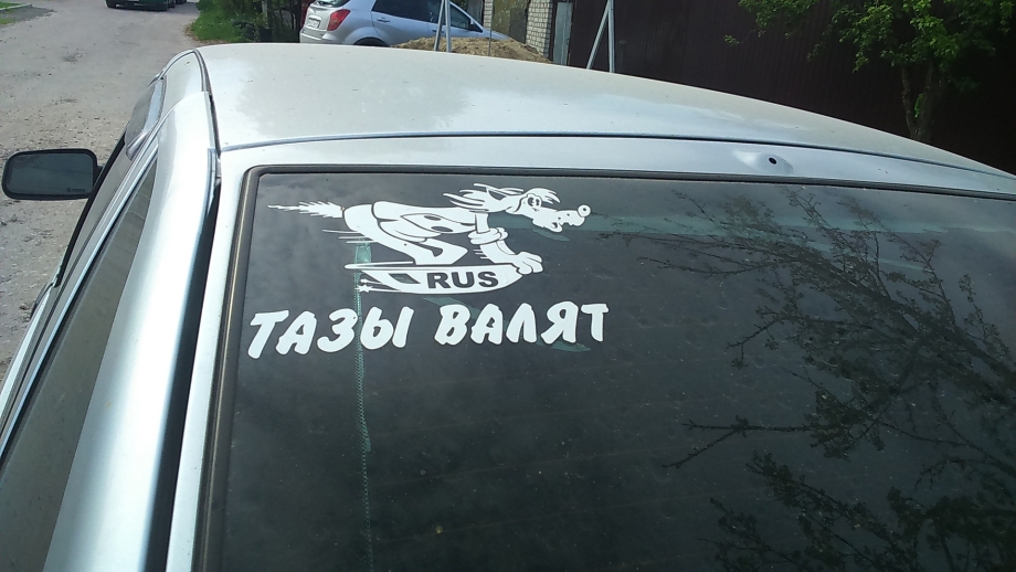 Наклейка тазы валят 2112