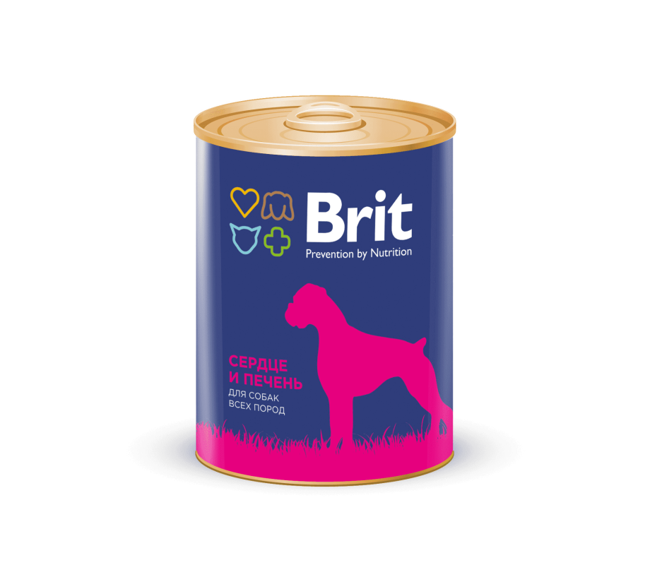 Brit консервы д/собак 850 гр сердце/печень