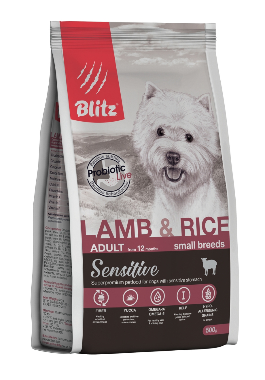 Корм для собак Blitz Lamb Rice