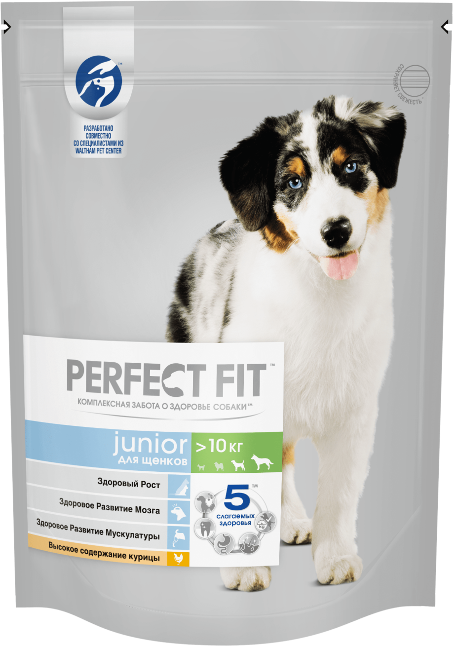 Корм для щенков perfect Fit курица 800г