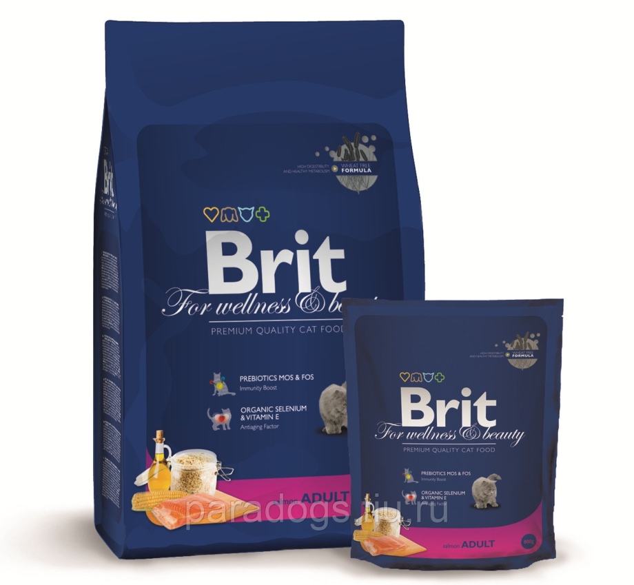 Корм для кошек Brit Premium с курицей 800 г