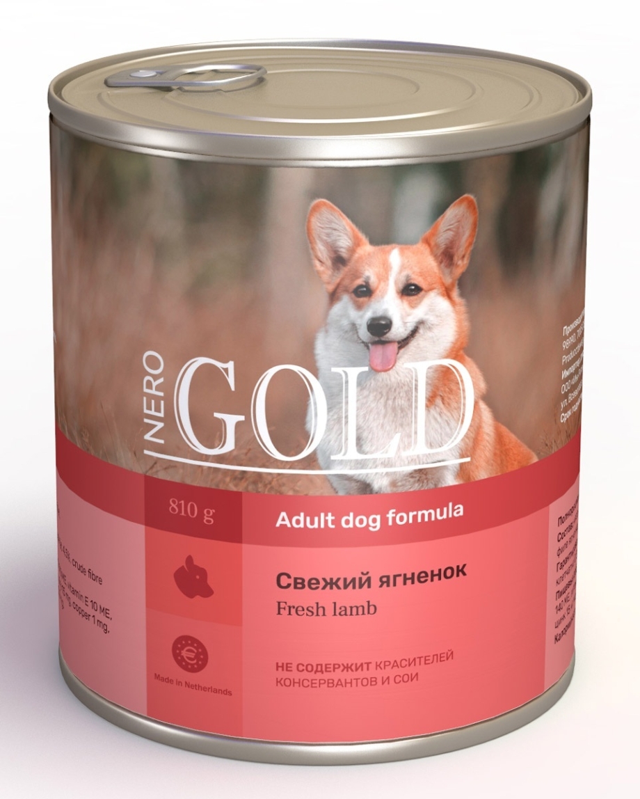 Корм для собак Nero Gold ягненок 410г