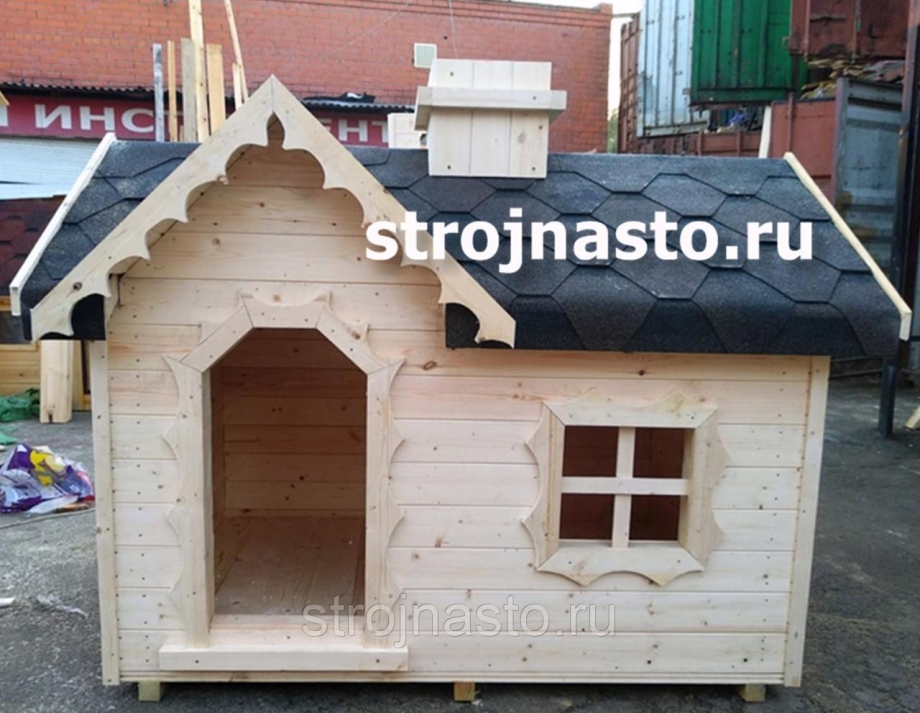 Двухэтажная будка для собаки
