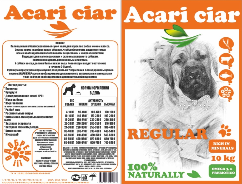 Акари корм для собак. Acari Ciar Regular корм для собак. Акари корм для щенков состав. Состав корма Акари Киар. Состав корма Акари Киар для собак.