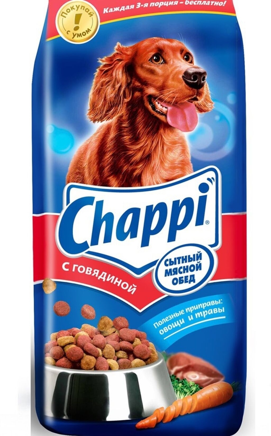 Корм для собак Chappi мясное изобилие 600г