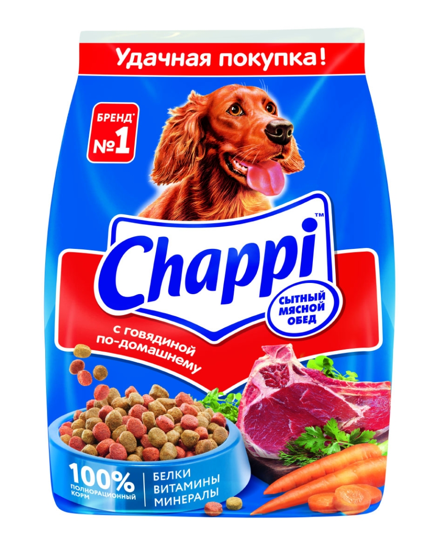 Корм для собак Chappi мясное изобилие 600г