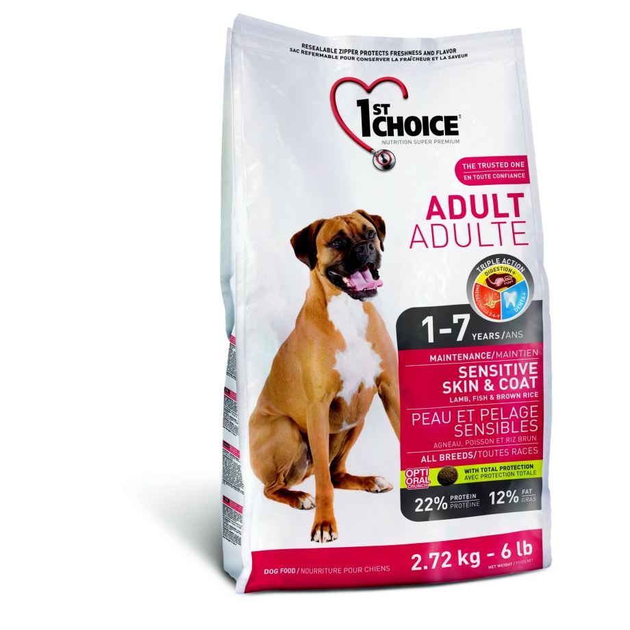 Для взрослых собак с ягненком(Adult sensitive Skin&Coat) 1st choice 7