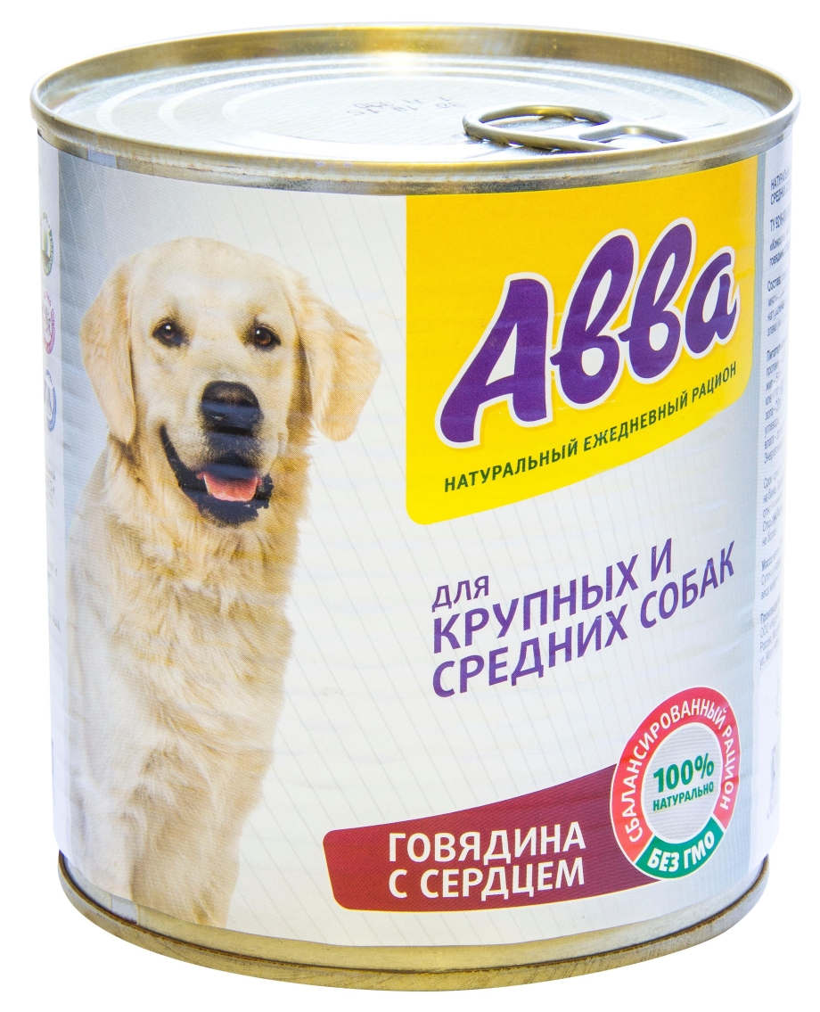 Корм влажный абба для щенков