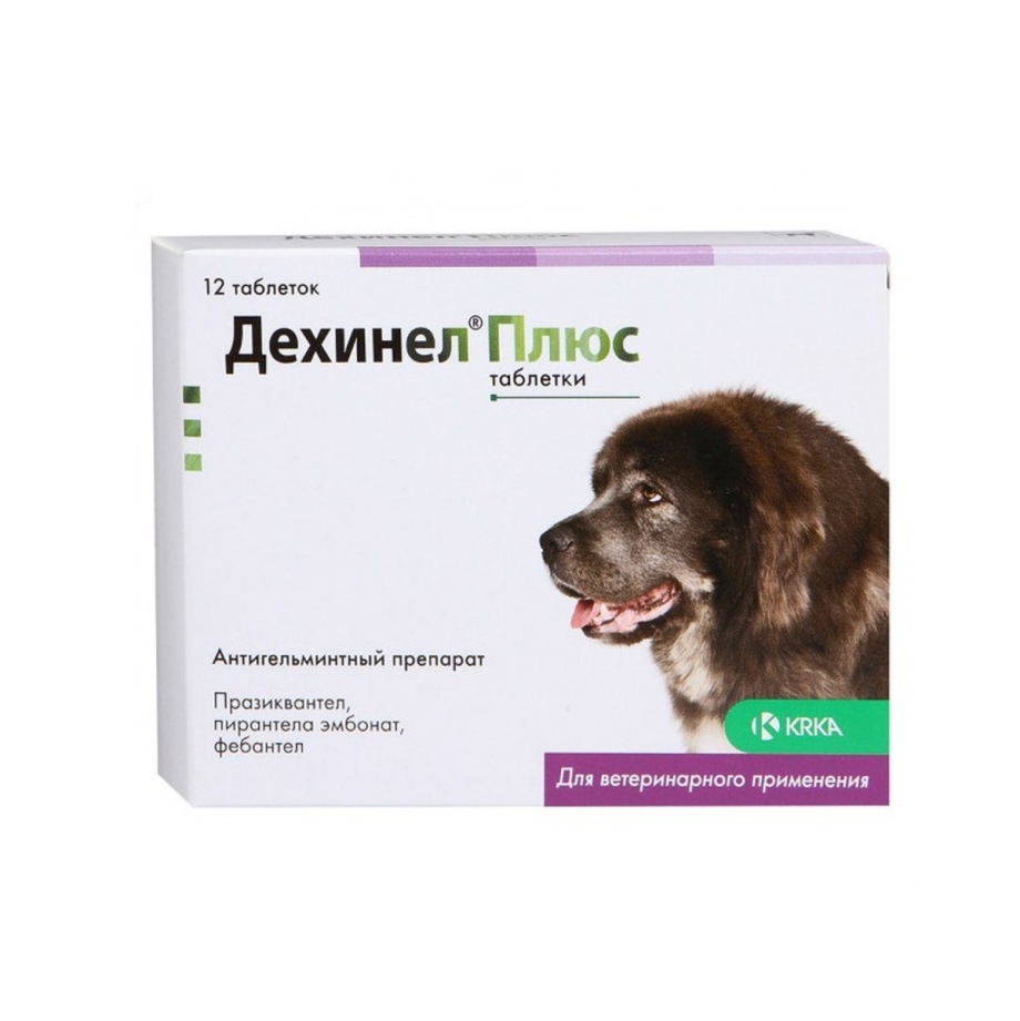 Krka Дехинел плюс XL таб, №12