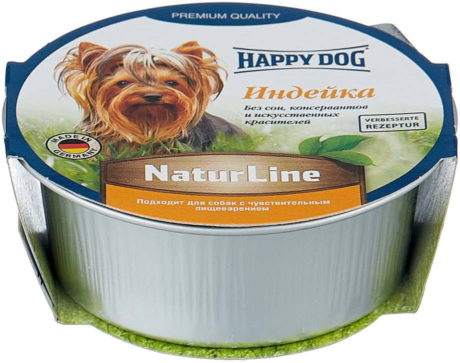 Корм для собак Happy Dog NATURLINE индейка 85г
