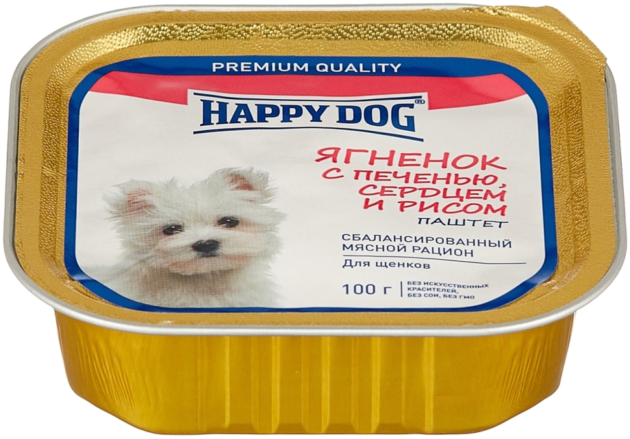 Корм для собак Happy Dog ягненок 400г