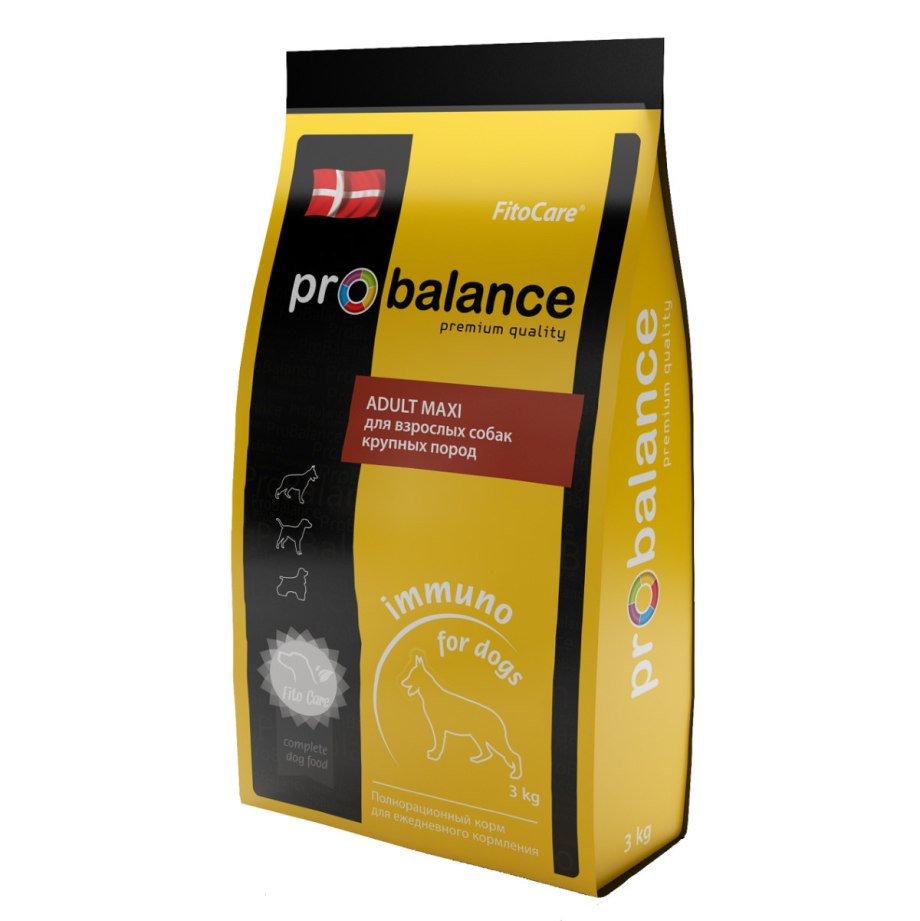 Корм для собак PROBALANCE (3 кг) Immuno Adult Maxi