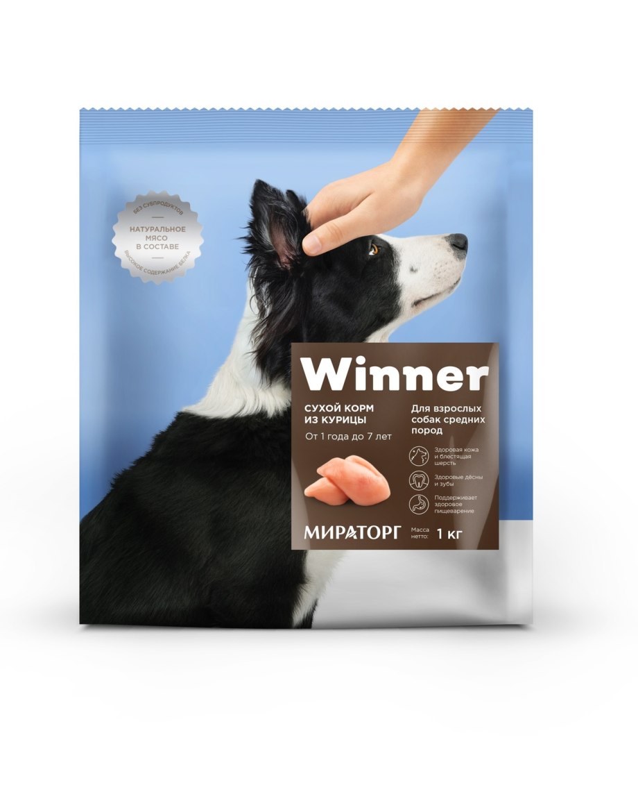 Корм для собак winner курица 10 кг