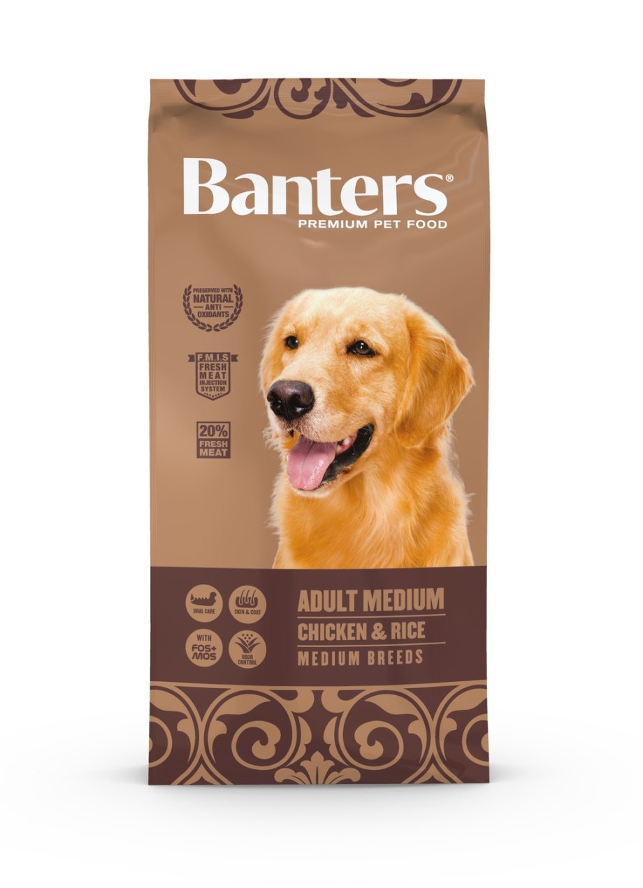 Корм для собак Banters (15 кг) Adult Medium Chicken & Rice