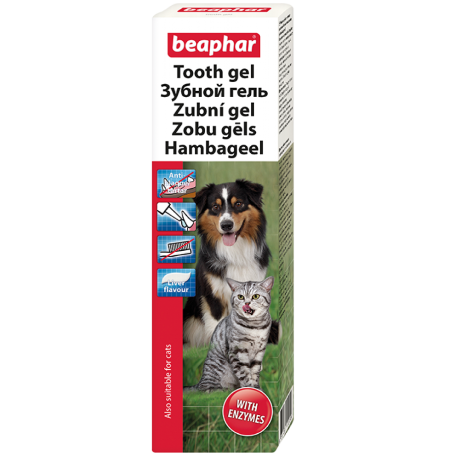 Беафар гель зубной со вкусом печени для собак и кошек 100г