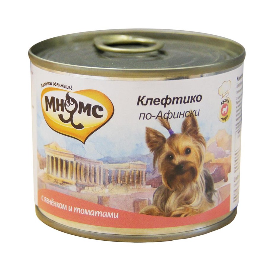 Мнямс консервы для собак Клефтико по-афински (ягненок с томатами) 200 г