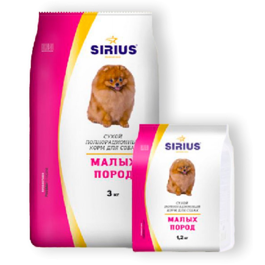 Корм для собак Sirius (10 кг) для малых пород