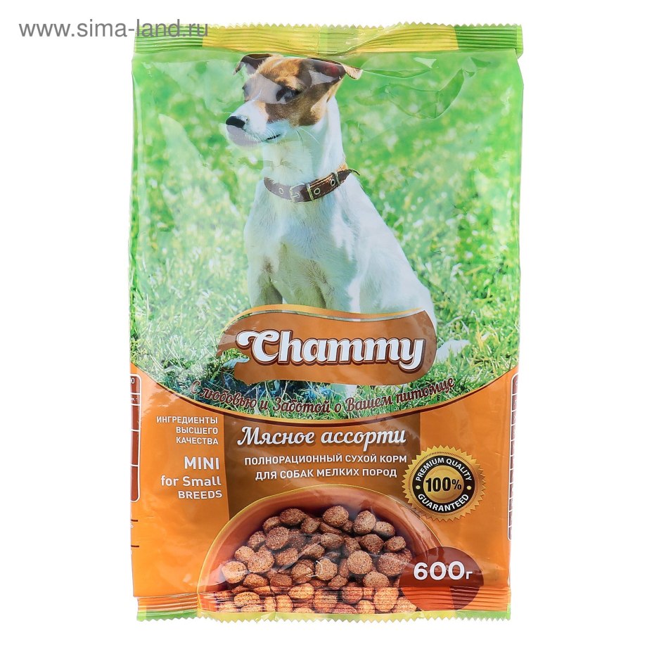 Сухой корм Chammy/Чамми для собак 600 курица