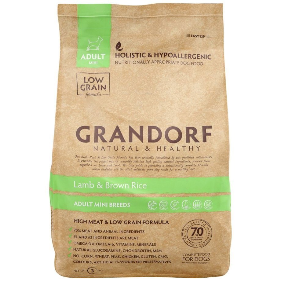 Grandorf Lamb Brown Rice для собак 3 кг