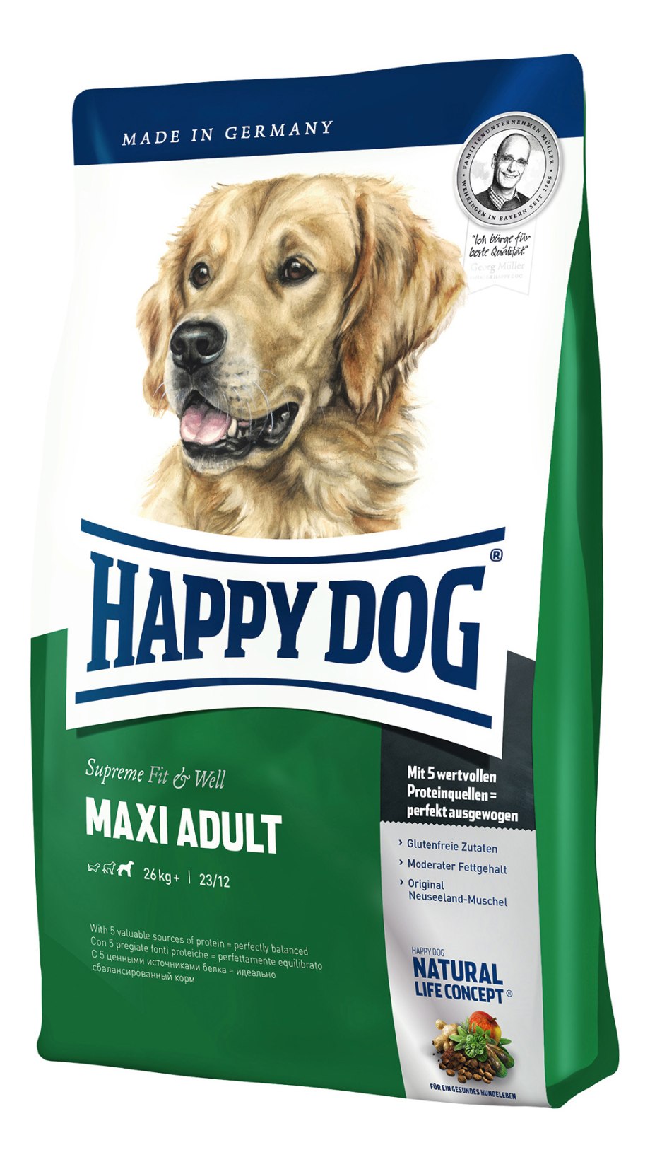 Корм для собак Happy Dog Supreme Fit & well 1 кг