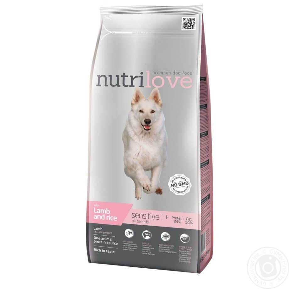 Корм для собак Nutrilove (12 кг) Dogs - Dry food - sensitive