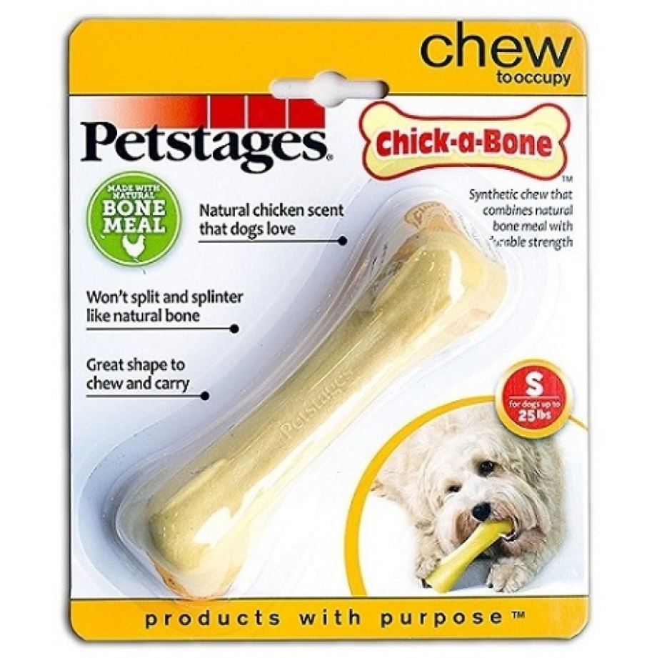 PETSTAGES игрушка для собак chick-a-Bone косточка с ароматом курицы 11 см малая
