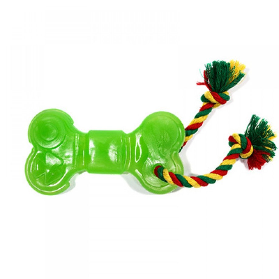 Кость большая с канатом Dental Knot (зеленый) d11-3896-gr