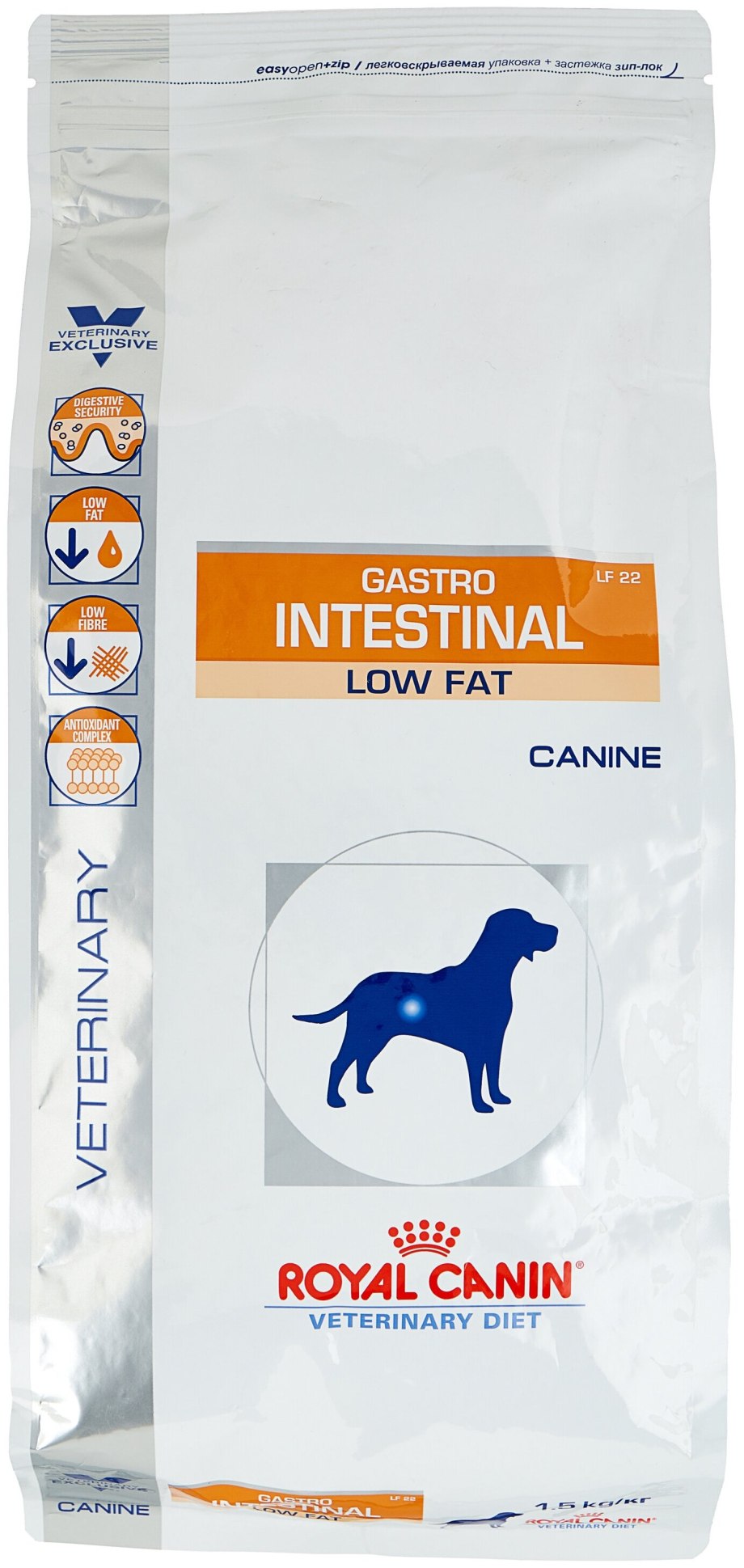 Сухой корм для собак Royal Canin Gastro intestinal lf22 при болезнях ЖКТ 1.5 кг