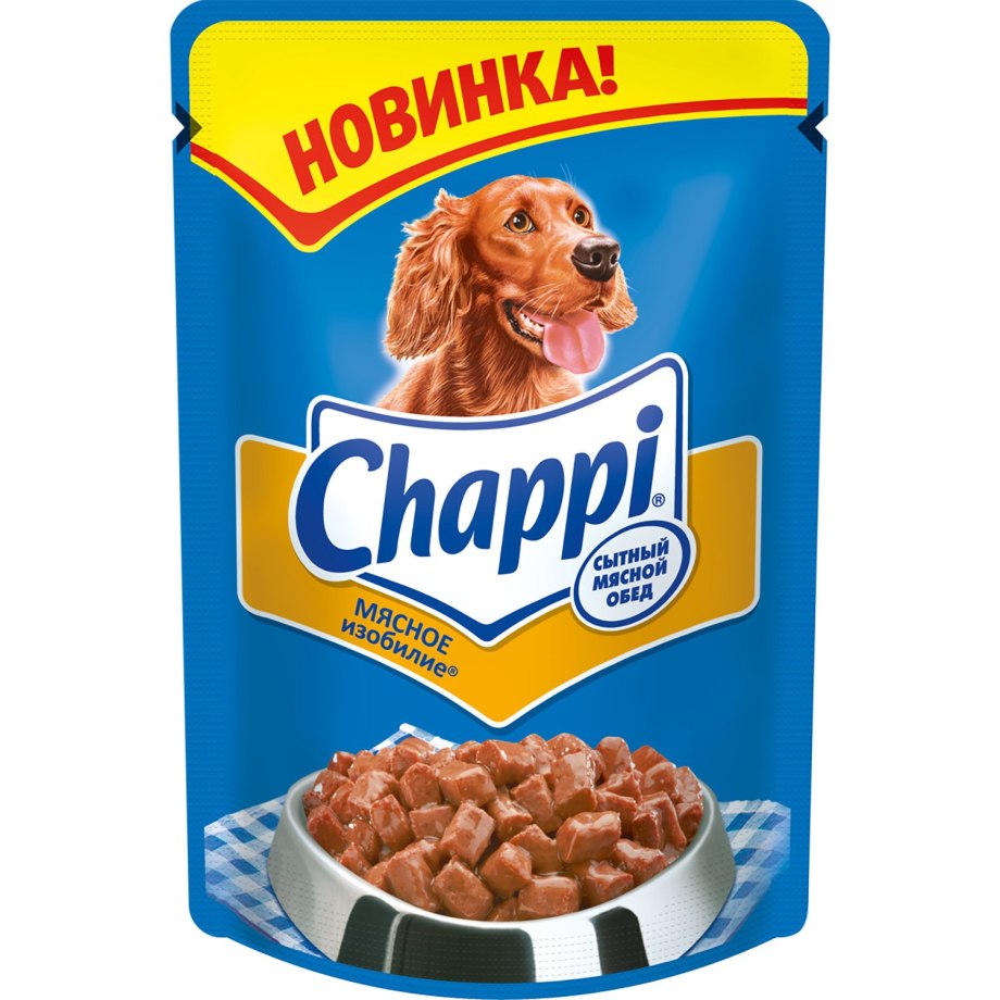 Корм для собак Chappi мясное изобилие 100г