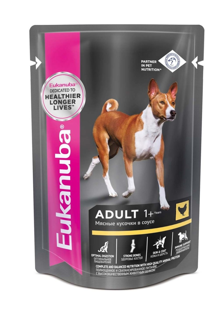 Eukanuba Puppy all Breed Chicken корм для щенков курица в соусе 85 гр