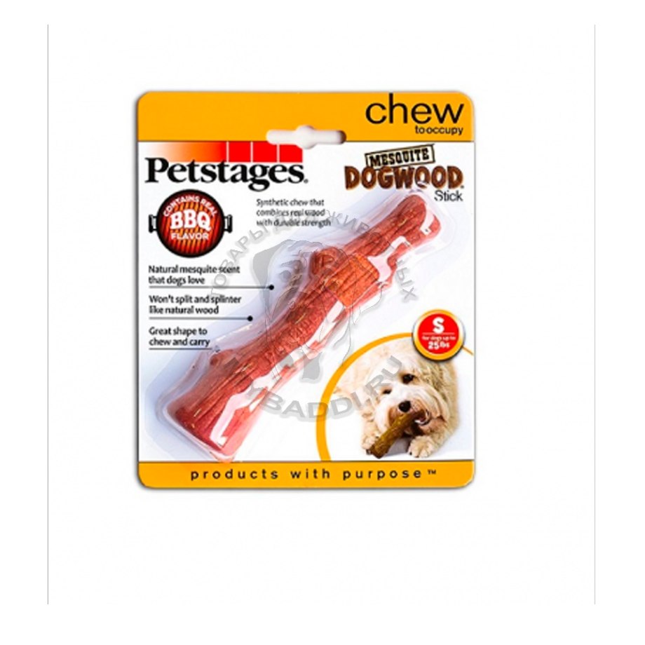 PETSTAGES игрушка для собак Mesquite Dogwood с ароматом барбекю