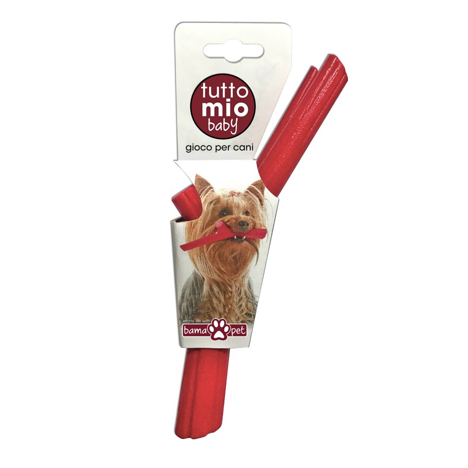 Bama Pet игрушка для собак палочка tutto mio 16см, резина, цвета в ассортименте
