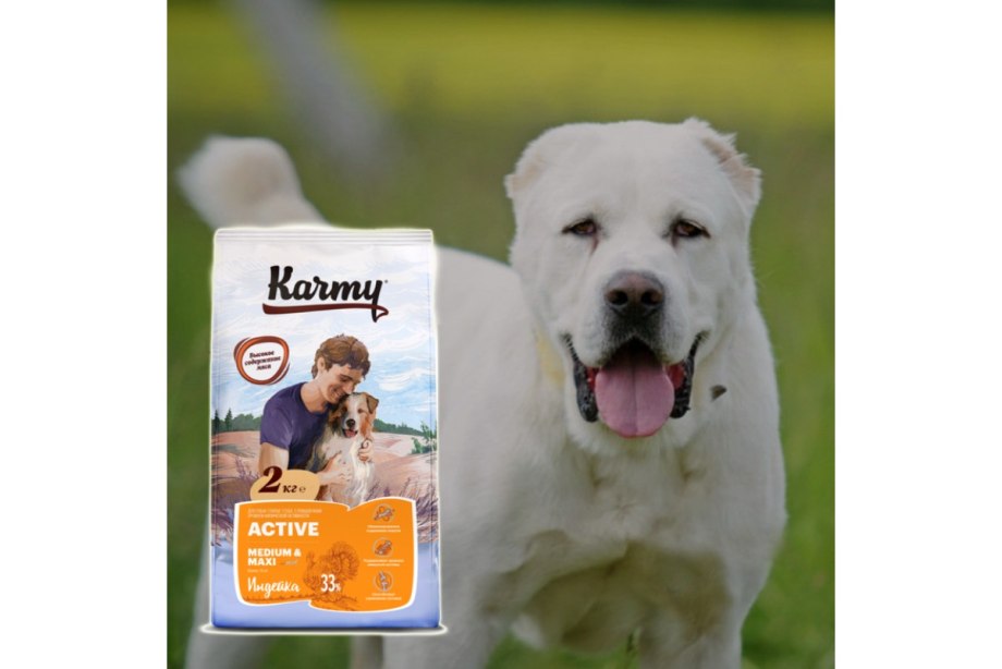 Корм для собак karmy индейка 15 кг
